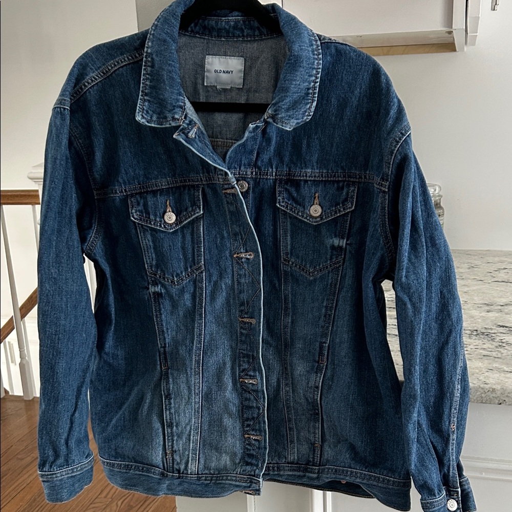 Old Navy Dark Blue Denim Jacket - Picture 2 of 5